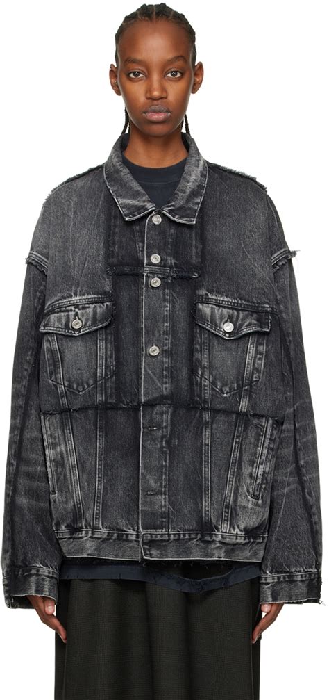 balenciaga denim jacket replica reddit|balenciaga denim jacket street style.